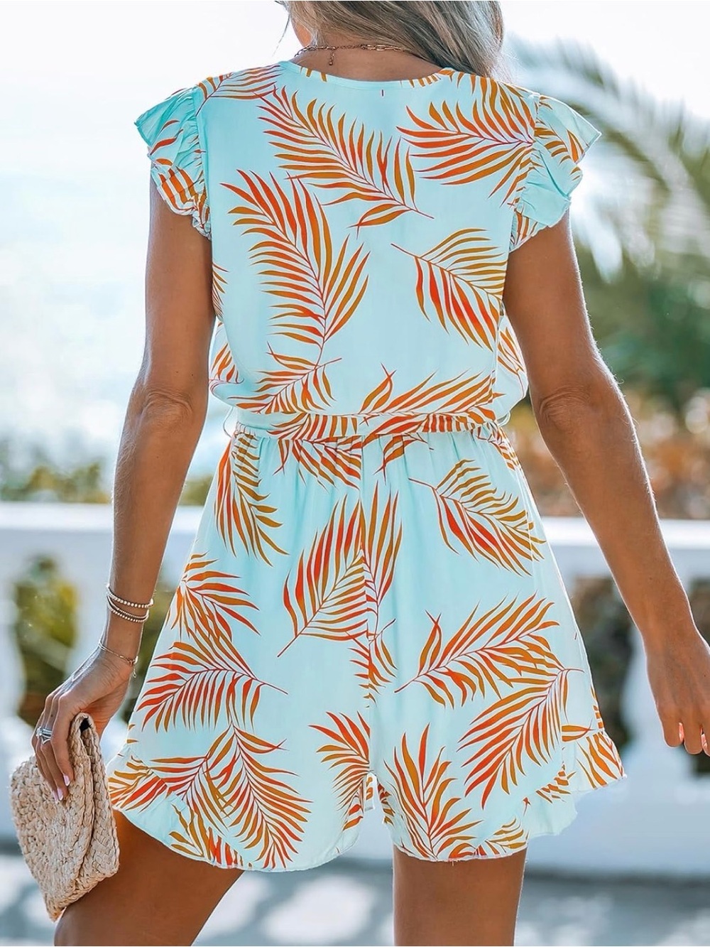 Cupshe Tropical Flutter Romper (M) - Picture 2 of 7